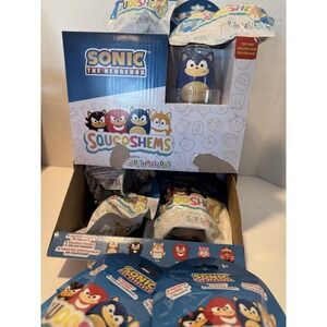 Jasware Sonic The Hedgehog Squooshems Display & Case Of 20 Mystery Surprise Pack